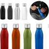 Drikkedunk til sport i aluminium, Aluminium sports flaske med rustfri stålhætte. Flot praktisk flaske. Kapacitet op til 500 mL. ø67 x 205 mm