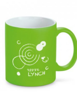Krus Lynch i neon mat, Keramisk krus med neon mat finish og kapacitet op til 350 mL. Det giver dig mulighed for at skrive på den med kridt, ikke inkluderet.