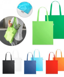 Net Maputo i 100% rPET, PET 190T (100% rPET) taske. Fremstillet af genanvendt plast, hvilket reducerer affald i miljøet. Med 55 cm håndtag. 380 x 420 mm