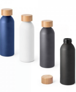 Drikkedunk Landscape II sublimations sportsfalske, flaske i aluminium med mat finish og bambuslåg. Kapacitet op til 550 mL.