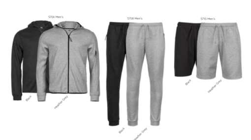 Tee Jays Athletic Sweat sæt, vores nye Athletic Hooded Full Zip Sweat er lavet af en blanding af bomuld og polyester, kombineres med vores shorts og bukser.