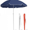 Sommer parasol enkel i 3 farver, 170T parasol. Leveres i taske med håndtag. ø1400 mm | 1600 mm | Pose: 1000 x 120 mm. Mange anvendelses muligheder