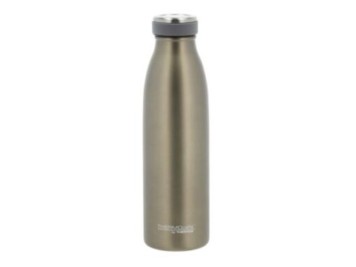 Thermos termoflaske 500 ml, 6,8 x 23,5 cm Mat grå Rustfrit stål. Nem og have med på turen om det er til stranden, indkøb, i skoven osv.