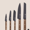 Sabatier knivsæt Phenix walnut 5 dele, Knivsæt med knive i Lion Sabatiers verdenskendte kvalitet og med håndtag i eksklusivt walnut-træ.