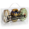 Sv. Michelsen æske med 3 Fabergé-æg, med 3 af vores tidligere års Fabergé-æg, med 9 fyldte æg i hver, lavet af vores lækre Fairtrade chokolade,