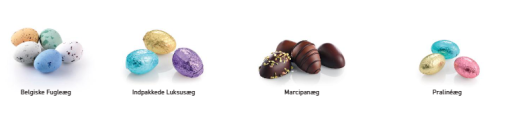 Bon Coca Fabergé 4 smage, fint lille æg med 4 forskellige smage og vægt mellem ca. 55 g-70 g. afhængigt af valg. God gavemulighed til mange    