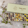 Xocolatl Golden eggs art 32 mix, påskeæg, både klassiske marcipanæg, lakrids, solbær og nougatknas. Fyldte chokolader, dragémix af mandler, lakridser/knas,  