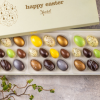 Xocolatl Golden eggs art 10, 10 fyldte chokolader med citron, lakrids, flødekaramel, saltkaramel, nougat, mint og hasselnøddekaramelCa. 92 gr.