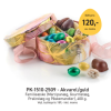 Påskegave akvarel og guld økologisk marcipanæg , denne flotte påske æske kommer med økologisk marcipanæg og luksus chokolade på hele 500 g. .