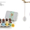 Bon Coca Rhombe påskeophæng og marcipanæg, dette flot sæt tilbydes i 3 variation porcelæns og chokoladeæg . Kommer som et enkelt æg, eller begge farver