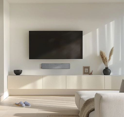 SACKit Wave Soundbar, endnu en nyhed fra SACKit. Stilfuld og brugervenlig soundebar med HDMI ARC, optisk input, og Blootooth. 