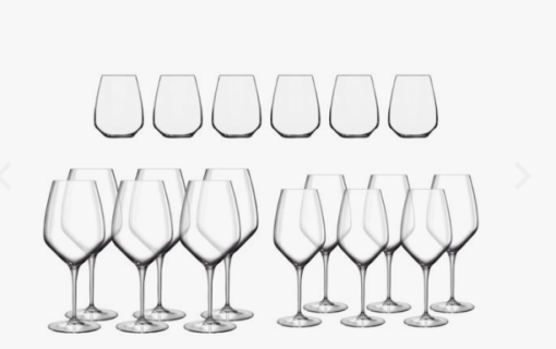 Luigi Bormioli sampak glas 18 dele er udviklet til vinelskere og professionelle, der ønsker at få det bedste ud af sit vin, med de mest optimale betingelser