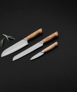 Morsø Foresta knivsæt 3 dele, Er en knivserie af meget høj kvalitet i et smukt design, som er virkelig flot og stilfuldt at have stående fremme i køkkenet.