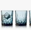 Lyngby glas Sorrento whiskyglas 4 farver, kommer i en pakke med 4 stk. whiskyglas, 32 cl, i gennemfarvet glas. Smukt design, facetter slebet, flot lysspil