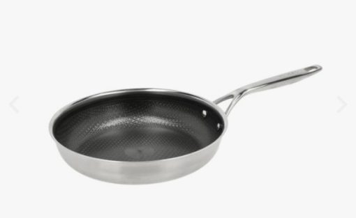 Morsø stegepande 28 cm 79Nord Hybrid, er fremstillet af 3-ply rustfrit stål. Er af to lag stål med et aluminiumlag imellem betyder, hurtig varmefordeling