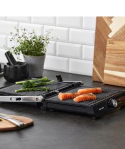 Nordic sense paninigrill, til alt fra sprøde sandwiches, saftige bøffer. Non-stick-grillplader 28 x 23 cm sikrer, så det ikke brænder på, åbnes op til 180°